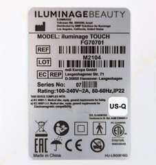 Iluminage Touch FG70701 Elos Quartz IPL Hair Removal System TESTED & WORKING