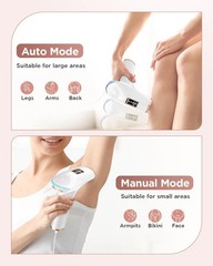 IPL Hair Removal 999900 Flashes 3in1 Painless Epilator Face Body Men Women Home