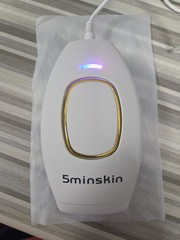 5minskin IPL Hair Removal Device, White/Gold, Corded Electric
