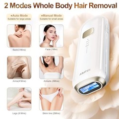 Laser Hair Removal, IPL Hair Removal for Women and Men with 5 °C Sapphire White