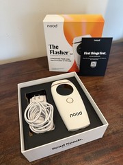 Nood The Flasher 2.0 IPL Hair Removal Device White LCD Display FDA-Cleared