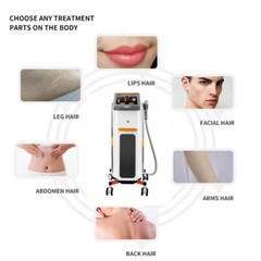 Painless Diode Laser Hair Removal 1064 755 810nm Machine Skin Rejuvenation