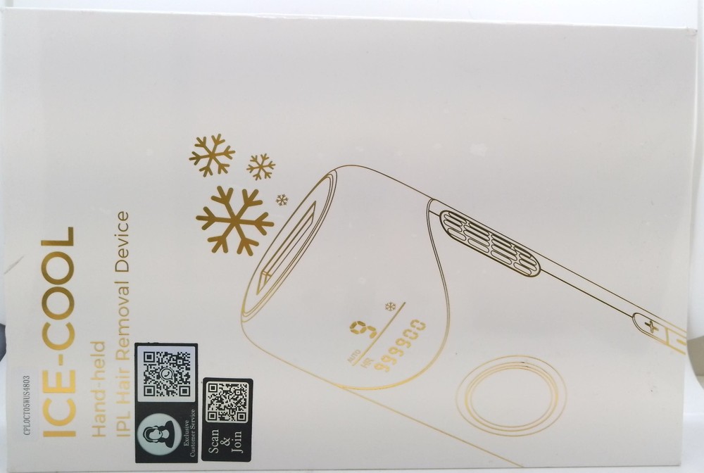 ICE-COOL IPL Hair Removal Device CT05 999900 Flashes 9 Levels New Sealed