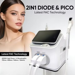 2 in 1 808nm Diode Laser Hair Removal &Pico Nd Yag Laser Tattoo Removal Machine