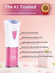 Glabrouse Skin Epilator, Glamorous Epilator for Face, Pink
