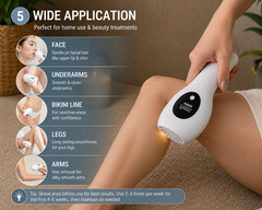 IPL Laser Hair Removal Device 900000 Flashes Ice Cooling 8 Level Epilator