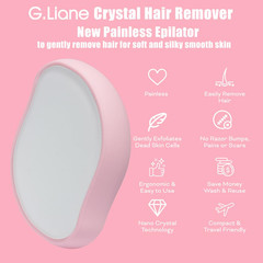 Crystal Hair Eraser,Physical Glass Hair Removal,Reusable Nano Hair Remover Stone