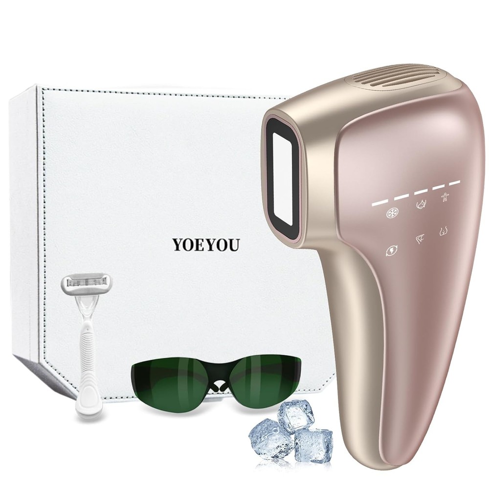 Laser Hair Removal, 25J Large Energy IPL Hair Removal Device, 39°F Truly Pa