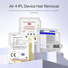 Air 4 IPL Laser Hair Removal Device: Clinically Proven for Permanent Smoothness