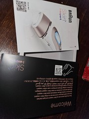 BRAUN SKIN I EXPERT SMART IPL 7387 HAIR REMOVAL COMPLETE W/ VANIY CASE OPEN BOX