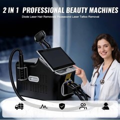 Professional 2 In 1 Diode Laser Hair Removal Machine Picosecond Tattoo Removal