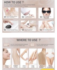 Permanent hair removal For Men & Women 999,999 Flashes Rose Gold/White-No Box.