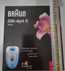 Braun Silk-e’pil 5 Xelle Epilator for legs , Body & Face with 4 Accessories