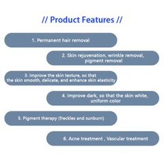 Hair Removal IPL OPT Laser Machine Vascular Wrinkle Removal Skin Rejuvenation