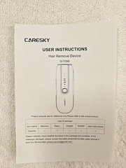 CARESKY IPL Hair Removal Device Laser Kit Goggles Charger Box
