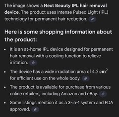 NEXT BEAUTY Permanent Hair Removal System 3 In 1 IPL Hair Removal Laser Set NIB