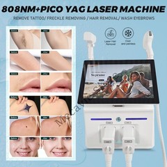 2-In-1 808nm FAC Ice Cooling Dual Probe Skin Tone Balancing Salon Beauty Machine