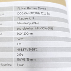 IPL Laser Hair Removal Device for Women Permanent Body Epilator