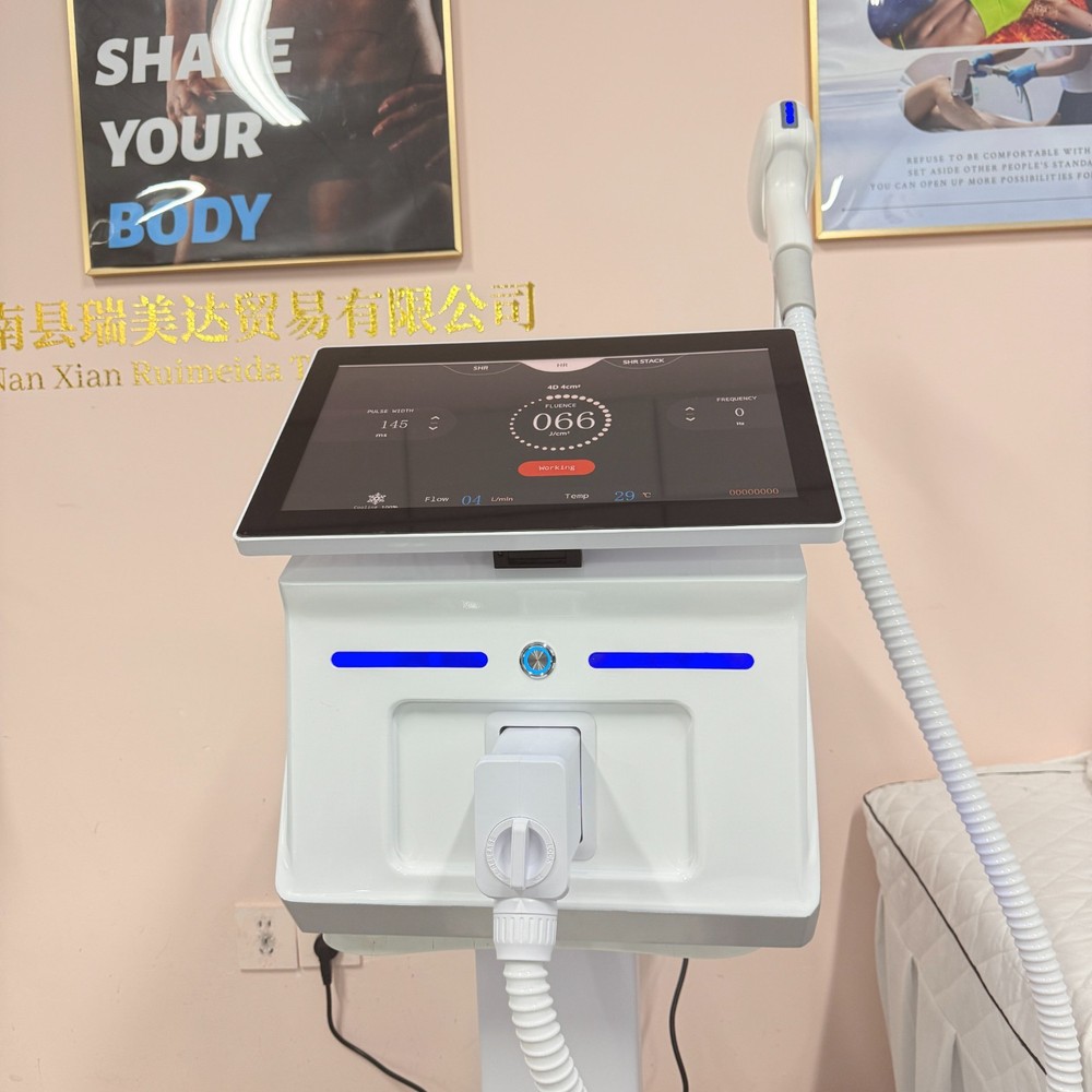 10 Bars 755/808/940/1064 Diode Laser Hair Removal Ice Cooling System Home/Salon