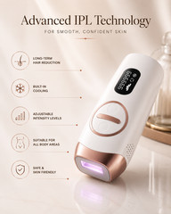 IPL Hair Remover for Women Men Painless Laser Hair Removal Device Body
