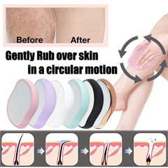 Crystal Hair Eraser,Physical Glass Hair Removal,Reusable Nano Hair Remover Stone