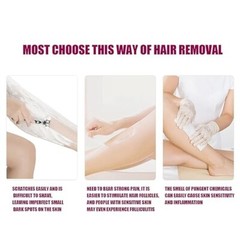 Crystal Hair Eraser Painless Hair Removal with Epilator, Gemstone Blue Free Ship