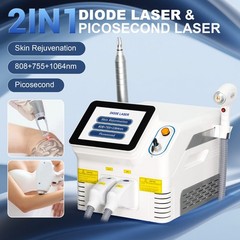 2 in 1 Diode 808 Laser Hair Removal & Picosecond Laser Tattoo Removal Machine