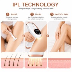 IPL Hair Removal Device for Women Laser Permanent Body Epilator 999,999 Flashes