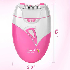 Kemei KM-189A Rechargeable Women’s Epilator Painless Hair Removal Body Shaver P
