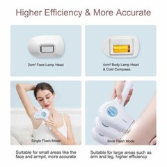 Permanent IPL Hair Removal for Women Veme 500,000 Flashes Ice Compress Painless