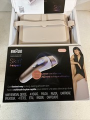 Braun Skin i·expert Smart IPL Hair Removal 4 Heads & Case Model 6036 Used 1 Time