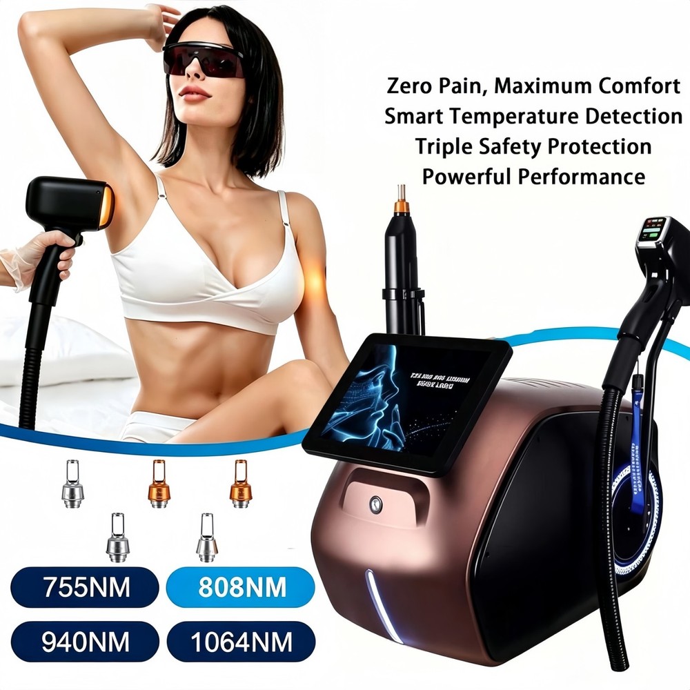 2-in-1 808NM Diode Laser Hair Removal Device & Picosecond Laser Tattoo Removal