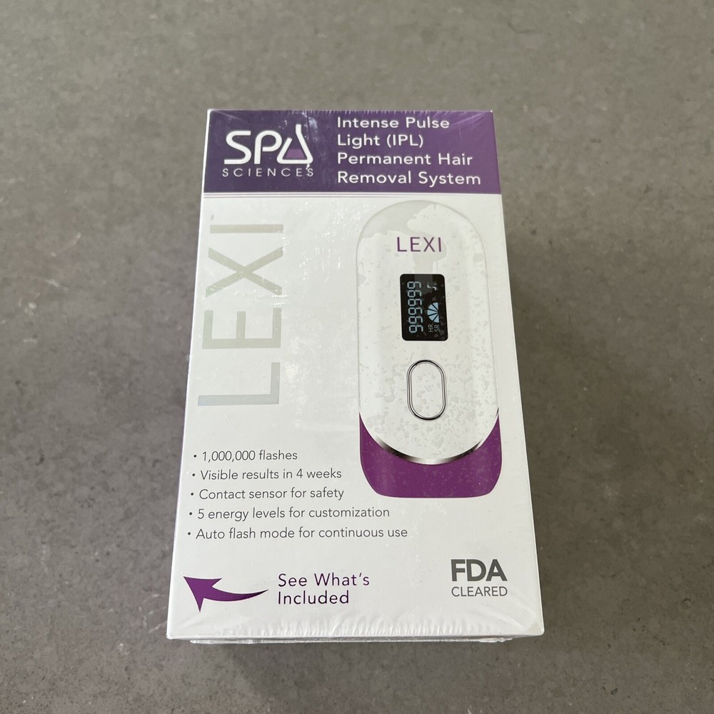 SPA Sciences LEXI IPL Intense Pulse Light Hair Removal System 1 Million Flashes