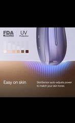 Ulike Air 10 IPL Hair Removal Device Kit Purple w/ Box, Adapter & Cables