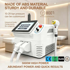 2-in-1 Ice Cooling Multi Wavelength Salon Skin Care Dual Applicator Machine