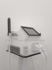 Dual Handpiece Skin Care Machine 4 Wavelength Ice Cooling Salon Beauty Massager