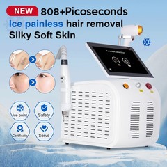 755 808 1064 Diode Laser Permanent Hair Removal Picosecond Nd Yag Tattoo Removal