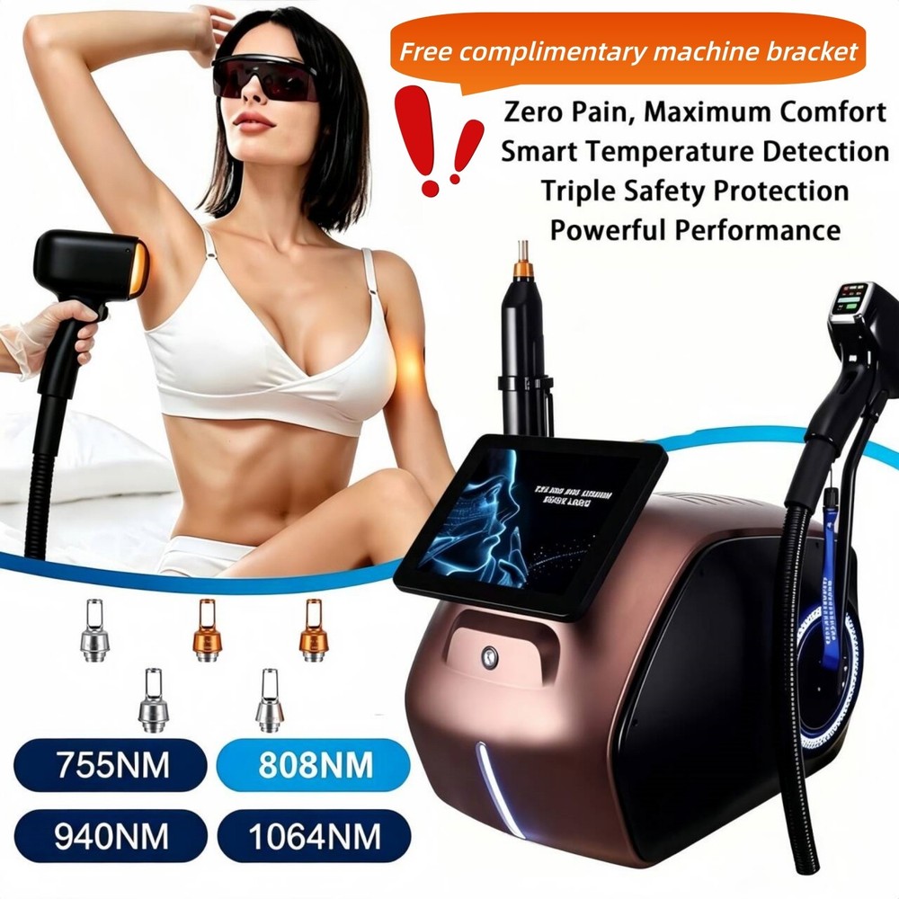 2-in-1 808NM Diode Laser Hair Removal Device & Picosecond Laser Tattoo Removal