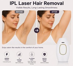 IPL Laser Hair Removal for Women and Men,999999 Flashes at-Home Hair Removal Dev