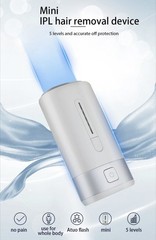 EaseVibe Mini IPL Laser Hair Removal Device Automatic Manual Mode 5 Levels White