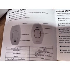 Kenzzi IPL Hair Removal Handset, Pain-Free, Permanent, Body + Face