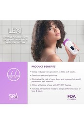 Spa Sciences LEXI Permanent IPL Hair Removal System with Auto Flash Sealed
