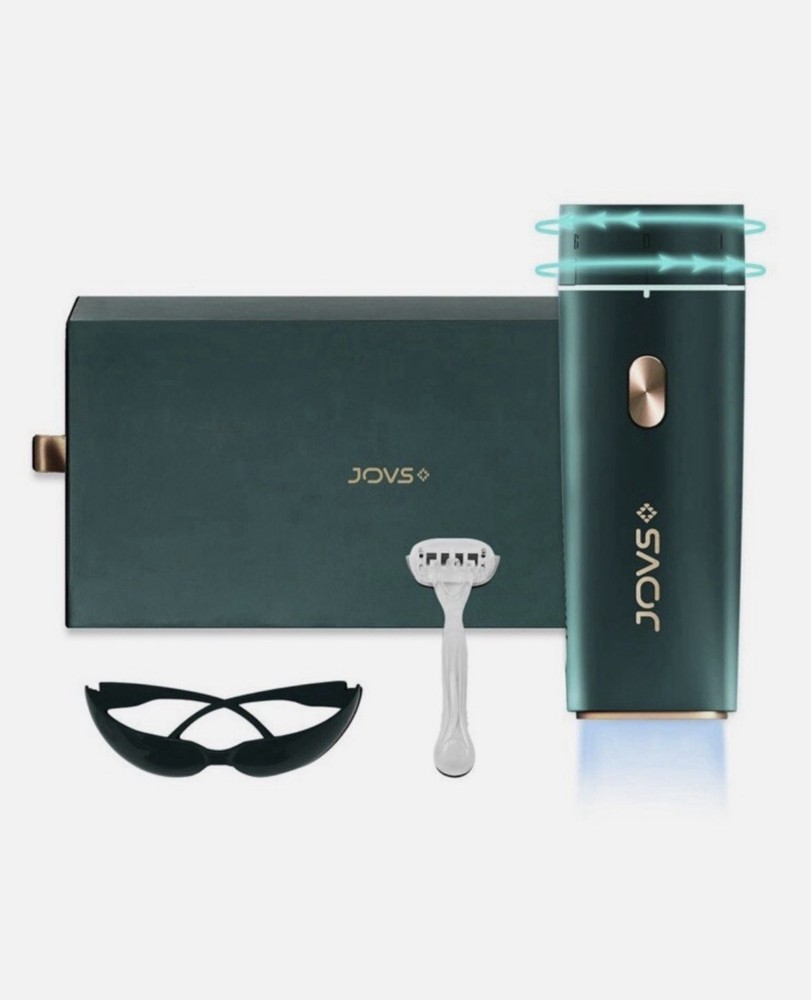 JOVS Dora IPL Hair Removal Device Green Gold Comes With Sunglasses