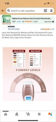 MiSMON IPL Hair Removal Device 300000 Flashes LCD Display for Arms Face