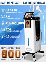 2IN1 4000W Diode Pico Laser Ice Painless Hair & Tattoo Removal Salon Machine
