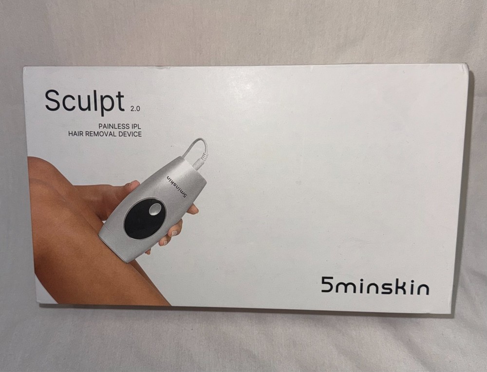 5MinSkin Sculpt 2.0 IPL Laser Hair Removal Device – Used Once – Complete w/ Box
