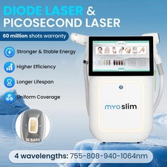 2-In-1 Diode Laser Hair Removal Tattoo Removal Machine Reduce Unwanted Hair