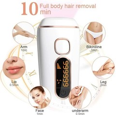 Permanent IPL Hair Removal Device for Women with LCD Display Painless Home Use