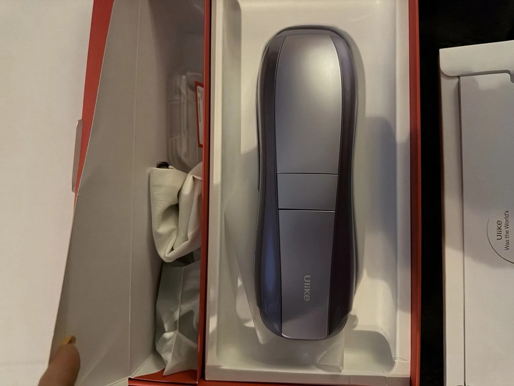 Ulike Air 10 IPL Hair Removal Device Kit Purple w/ Box, Adapter & Cables