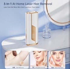 IPL Laser Hair Removal Device – Painless Ice Cooling – Permanent For Men/Women